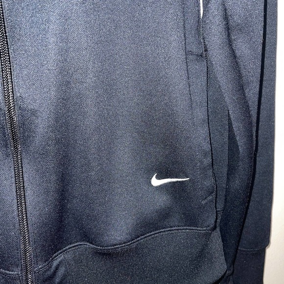 Nike Women's Activewear Striped Full Zip Track Jacket Black Medium - Picture 2 of 4